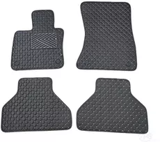 Kilimėliai QuiltyMats BMW X5 2007-2013 (E70) (4 vnt.), Juodas-Gray /13-14
