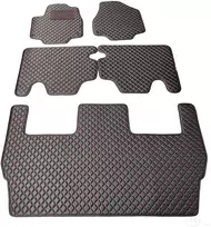 Kilimėliai QuiltyMats CHRYSLER PACIFICA 2016+ (I, II ir III eilės, 5 vnt.), Juodas-Raudona /16-MAX3