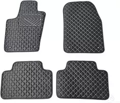 Kilimėliai QuiltyMats JEEP GRAND CHEROKEE 2010-2020 (4 vnt.), Juodas-Gray /13-14