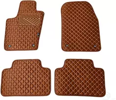 Kilimėliai QuiltyMats JEEP GRAND CHEROKEE 2010-2020 (4 vnt.), Brown-Brown /55-14