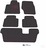 Kilimėliai QuiltyMats OPEL ZAFIRA LIFE 2019-2024 (I, II ir III eilės) (4 vnt.), Juodas-Raudona /16-MAX5