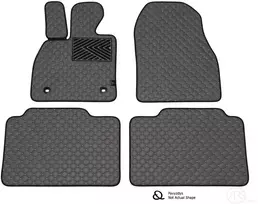 Kilimėliai QuiltyMats OPEL AMPERA 2011-2015 (4 vnt.), D.Gray-Gray /33-14