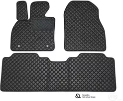 Kilimėliai QuiltyMats OPEL COMBO 2012-2017 (Keleivinis, I ir II eilė) (4 vnt.), Juodas-Juodas /11-14