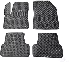 Kilimėliai QuiltyMats PEUGEOT 3008 2017-2024 (4 vnt.), Juodas-Gray /13-14