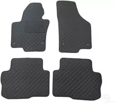 Kilimėliai QuiltyMats SKODA SUPERB 2008-2015 (4 vnt.), Juodas-Juodas /11-14
