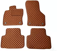 Kilimėliai QuiltyMats SKODA OCTAVIA 2013-2020 (4 vnt.), Brown-Brown /55-14