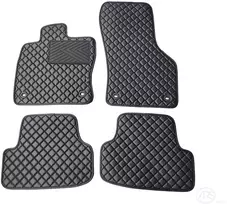 Kilimėliai QuiltyMats SKODA KAROQ 2017+ (4 vnt.), Juodas-Juodas /11-14
