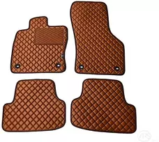 Kilimėliai QuiltyMats SKODA KAROQ 2017+ (4 vnt.), Brown-Brown /55-14
