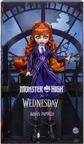 Lėlė Mattel Monster High Wednesday Agnes Demille JNJ92, 29 cm, violetinė sp.