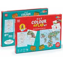 Piešimo rinkinys 2in1 Colour & Play, įvairių spalvų, EN