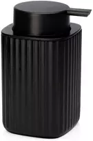 Skysto muilo dozatorius 300 ml, juodas, 7,5 × 7,5 × 13 cm