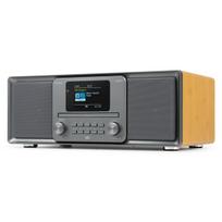 Muzikinis centras Universali muzikos sistema su CD/DAB+ ir bambuku