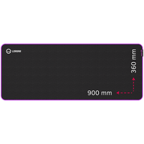 LORGAR Main 319, Gaming mouse pad, High-speed surface, Purple anti-slip rubber base, size: 900mm x 360mm x 3mm, weight 0.6kg