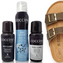 Rinkinys sandalų valymui iš vidaus ir išorės (odos, zomšos arba tekstilės), Coccine®