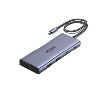 UGREEN 45380 Revodok Pro 10 10-in-1 Laptop Dock / HDMI x2 / USB Power Delivery 100W / grey