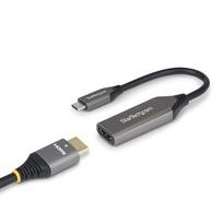 StarTech.com USB-C to HDMI Adapter, 8K 60Hz / 4K 120Hz, Thunderbolt / USB4 Compatible, USB C to HDMI 2.1 Converter, HDR10+, 7.9in (20cm) Cable
