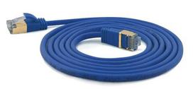 Wantec Patch cable SSTP CAT7 Ste. CAT6a d=4mm 0.20m blue
