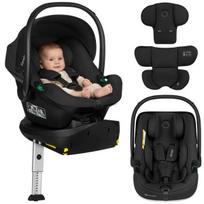 Automobilinė kėdutė Lionelo Astrid i-Size Set Plus, 40–87 cm, ISOFIX pagrindas, 180° pasukimas, Black Onyx