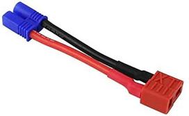 1 vnt. EC2 vyriškos banano jungties ir moteriškos T-šakutės adapteris RC lipo akumuliatoriui 16AWG Cm 10
