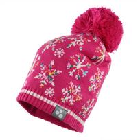 Huppa Megzta kepurė mergaitėms FLAKE, fuchsia pattern