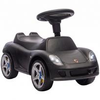 Paspiriama mašinėlė su „Porsche“ licencija ir šviesomis, matinė juoda, 63 × 28,5 × 38 cm
