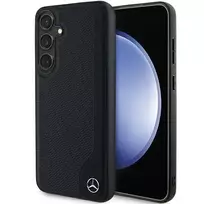 Mercedes-Benz MEHMS24S23RBGVK S24 S921 Black Hardcase Leather Debossed Line MagSafe for Samsung Galaxy S24