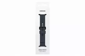 Samsung Sport Band M/L Galaxy Watch 9, Watch 8, Watch 7, Watch 6, Watch 5, Watch 4 juosta - juoda, fluorokaučiukas