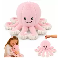 LEAN TOYS minkštas aštuonkojis su elastingais čiuptuvais, rožinis, 50 cm