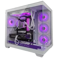LORGAR ADVANCED A201 žaidimų kompiuteris - AMD Ryzen 5 7500F, GeForce RTX 5060 Ti 16GB, 32GB DDR5, 1TB NVMe SSD, 750W PSU, baltas