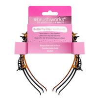 BRUSHWORKS BUTTERFLY CLIP plaukų lankeliai (3 vnt.)