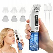 Veido odos valymo vakuuminis prietaisas PÓW, 4 režimai, 6 antgaliai, baltas, USB