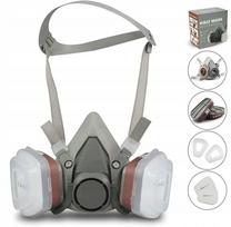 Pusiau dengta daugkartinė respiratoriaus kaukė su filtru