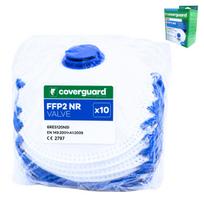 Respiratorius FFP2 su vožtuvu Coverguard, 10 vnt., CE