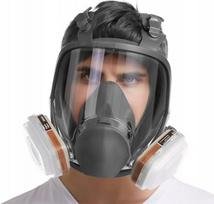 Dujų kaukė MJ-4006 su 2 anglies filtrais ir 12 keičiamų filtrų
