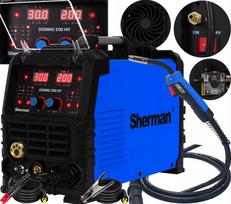 Pusiau automatinis suvirinimo aparatas SHERMAN DIGIMIG 200 HIT, 200A, MMA, TIG, 3in1
