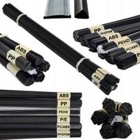300 g plastiko virinimo strypai PP, ABS, PE, PP/EPDM, PEHD, PC/ABS plastiko suvirinimui