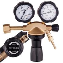 Azoto reduktorius NITROGEN PRO balionui, 60 bar, su 2 manometrais, oro kondicionavimui