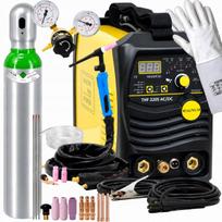 TIG/MMA suvirinimo aparatas MAGNUM THF 220S su 8 l balionu ir priedais