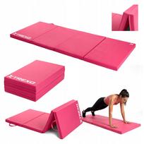 Sulankstomas gimnastikos čiužinys XTREXO SOLID COMPACT, 195x80x5 cm, rožinis