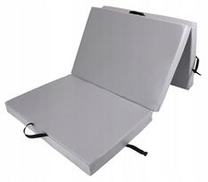 Sulankstomas gimnastikos čiužinys UNDERFIT, 210x100x10 cm, pilkas, 3 dalių