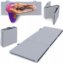 Sulankstomas gimnastikos čiužinys 180x60x5 cm, Fitness-Star Premium, pilkas