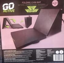Sulankstomas jogos kilimėlis GO ACTIVE, 180×60 cm, juodas