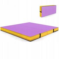 Gimnastikos čiužinys COSTWAY, sulankstomas, neslystantis, violetinis