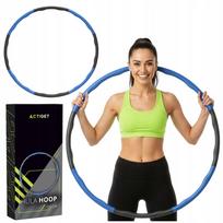 Masažinis sulankstomas 90 cm hula lankas su putplasčio iškilimais