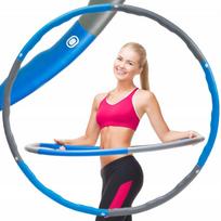 Hula hoop lankas Allright, 100 cm, mėlynas/pilkas, 1,2 kg