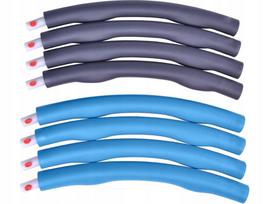 Hula lankas su masažiniais spygliukais, 95 cm, mėlynas-pilkas