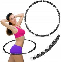 Sulankstomas 100 cm Hula hoop lankas su masažuokliu, GYMTEK
