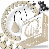 Svorinis lankas su masažiniais elementais HULA HOOP SMART PRO+, smėlio spalvos