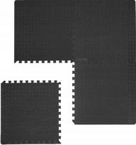 Guminė apsauginė grindų plytelė sporto salei, juoda, 1,2x1,2 m
