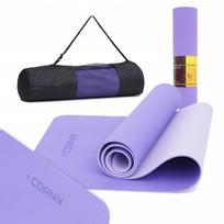 Pilates ir jogos kilimėlis, neslystantis, TPE, 6 mm, su dėklu